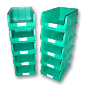 10 X LARGE PLASTIC STORAGE BINS BOX SET VARIOUS COLOURS B710