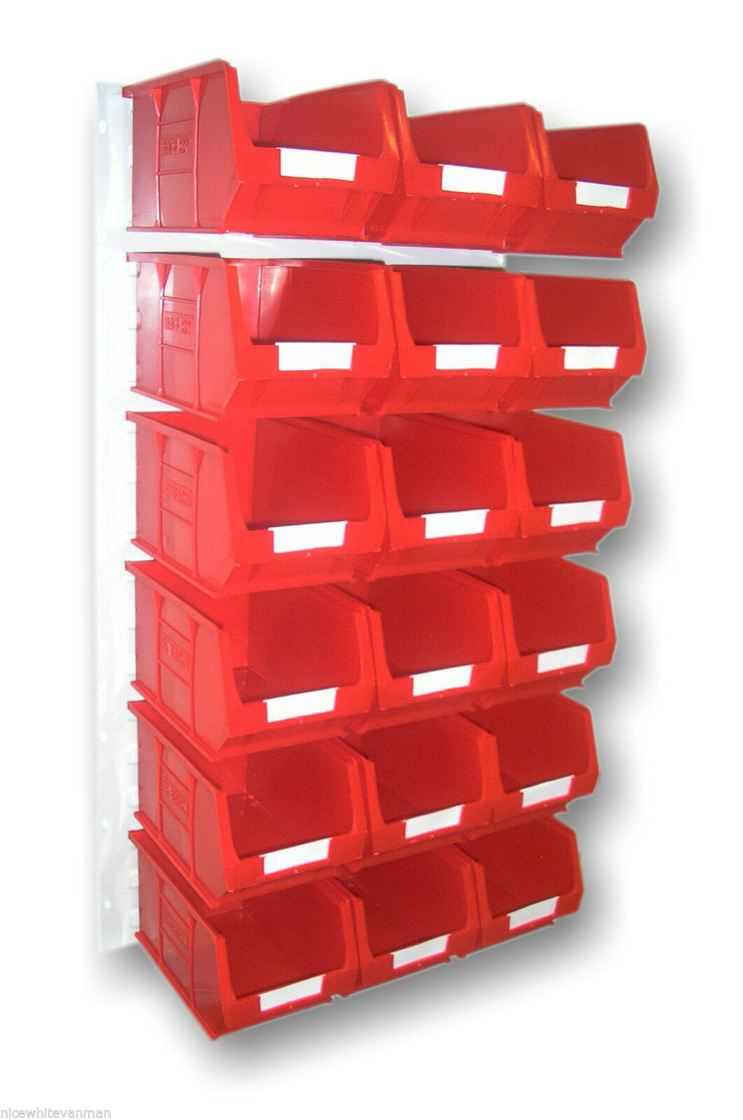 Plastic storage bin sets